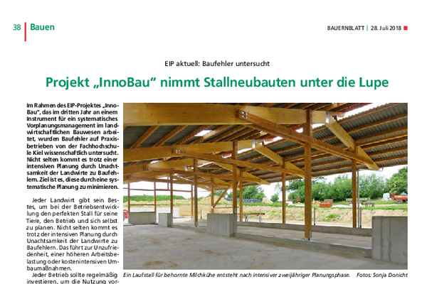 EIP aktuell: Baufehler untersucht