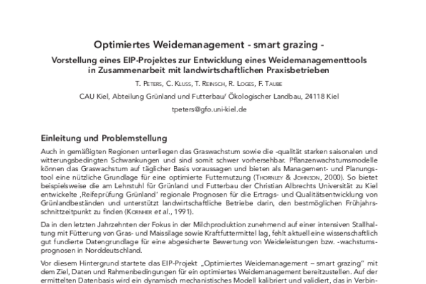 Weidetagung 2016 in Luxemburg- Smart Grazing