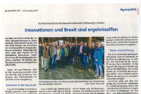 InnoBau beim Strukturausschuss des Bauernverbandes