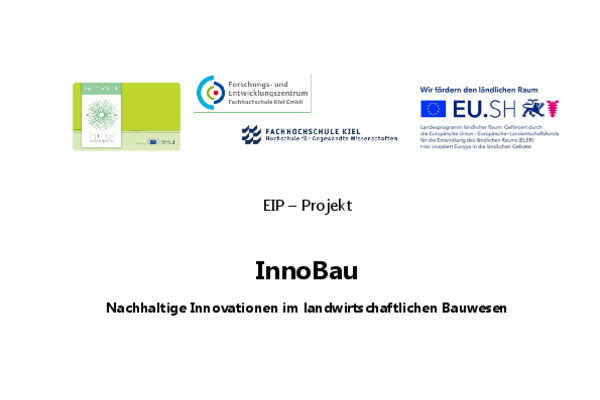 Handbuch zur Bauplanung der OG InnoBau (Entwurf)