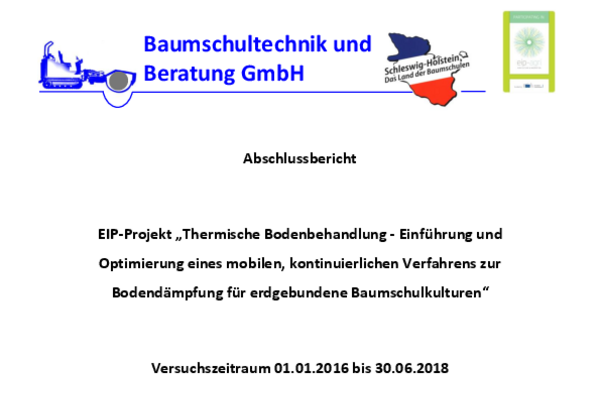 Abschlussbericht der OG Thermische Bodenbehandlung