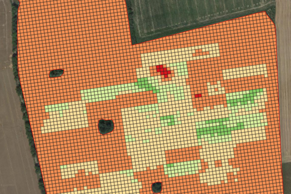 Eine Düngemittel-Applikationskarte