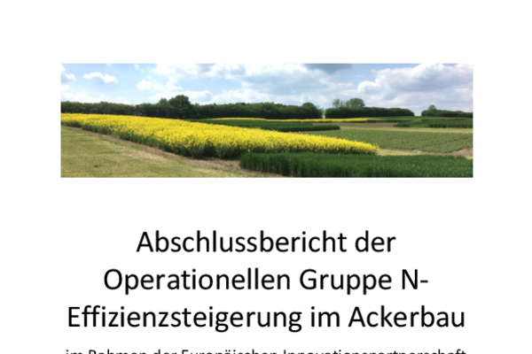 Abschlussbericht der OG N-Effizienz im Ackerbau