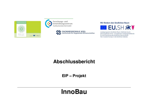 Abschlussbericht der OG InnoBau