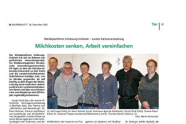 Milchkosten senken, Arbeit vereinfachen