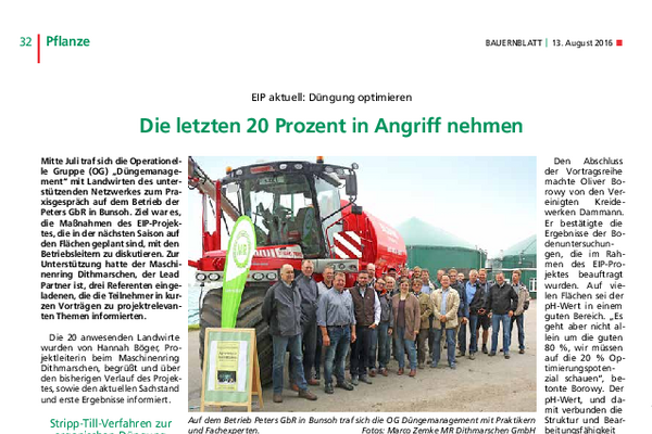 Die letzten 20 Prozent in Angriff nehmen