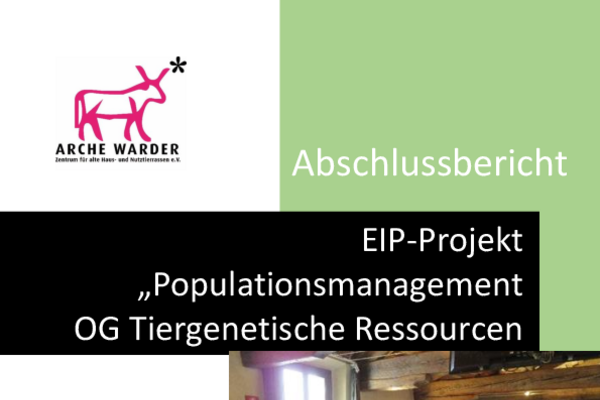 Abschlussbericht der OG Tiergenetische Ressourcen